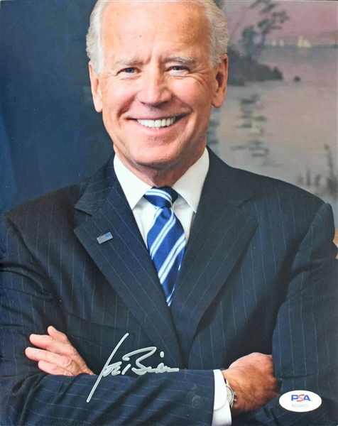 Joe Biden Superb Signed 8" x 10" Color Photo (PSA/DNA)