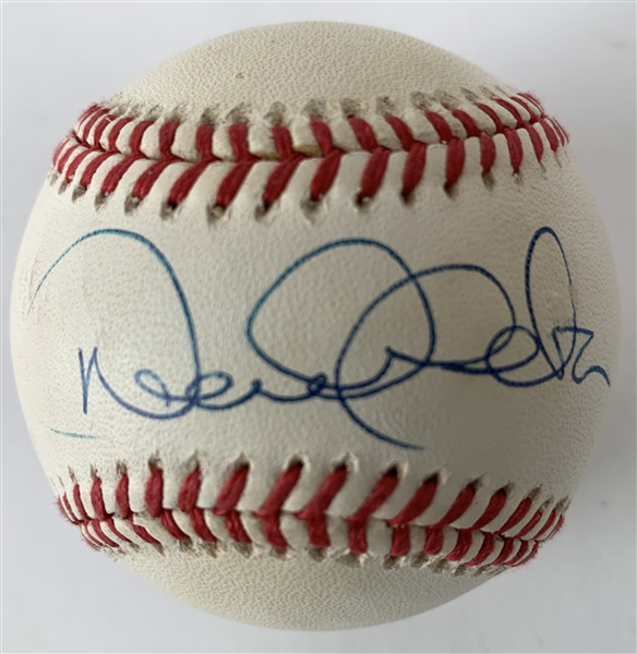 HOF 2020: Derek Jeter Signed Rookie-Era OAL (Budig) Baseball w/ BOLD Autograph! (JSA)