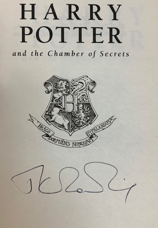 J.K. Rowling Signed "Harry Potter & The Chamber of Secrets" UK Edition Hardcover Book (JSA)
