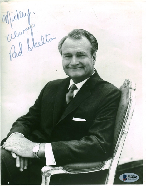 Red Skelton Signed 8" x 10 B&W Photograph (Beckett/BAS)