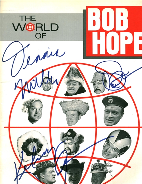 The World of Bob Hope Multi-Signed 9" x 12" Program w/ 3 Signatures! (Becket/BAS)