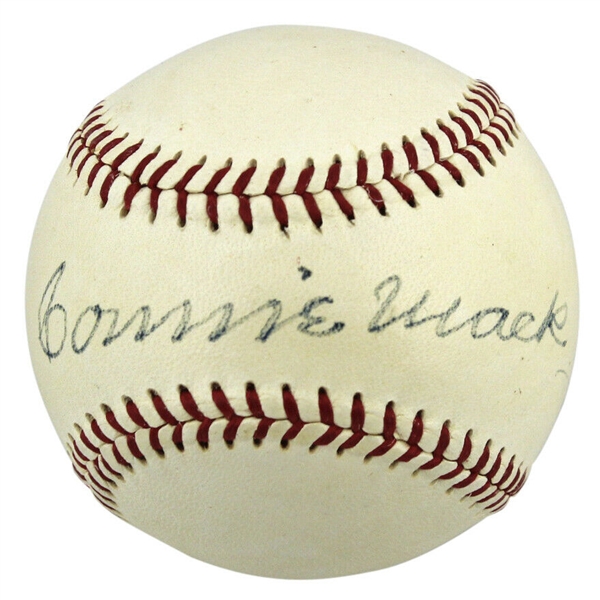 Connie Mack Rare Single-Signed OAL (Harridge) Baseball (JSA)