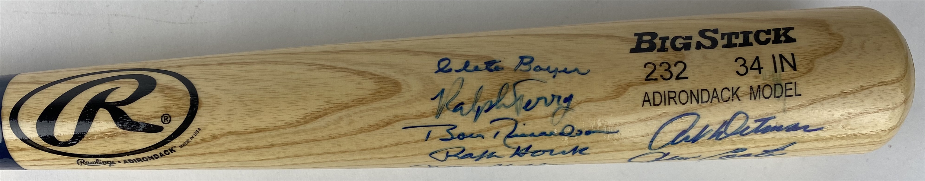 1961 New York Yankees Multi-Signed Bat w/ Skowron, Richardson, Houk & Others (Beckett/BAS Guaranteed)