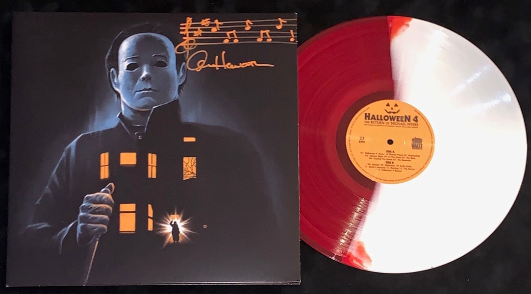 Halloween: Alan Howarth Signed Soundtrack Cover with Hand Drawn Music Score (ACOA)