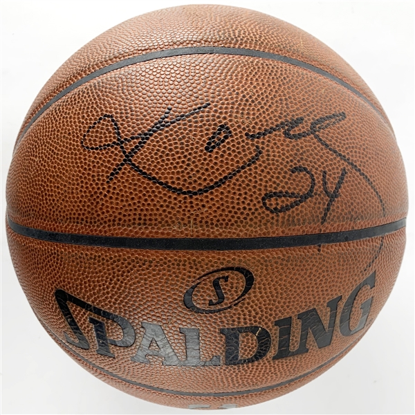 2013-14 Kobe Bryant Game Used & Signed Official NBA Los Angeles Lakers Game Model Basketball (Beckett/BAS Guaranteed)