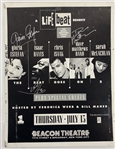A Life Beat Original 22" x 18" Multi-Signed Concert Poster w/ Dave Matthews, Hayes & Others! (Beckett/BAS Guaranteed)
