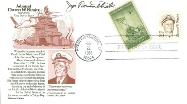 Iwo Jima: Joe Rosenthal Signed 1985 First Day Cover (PSA/DNA)