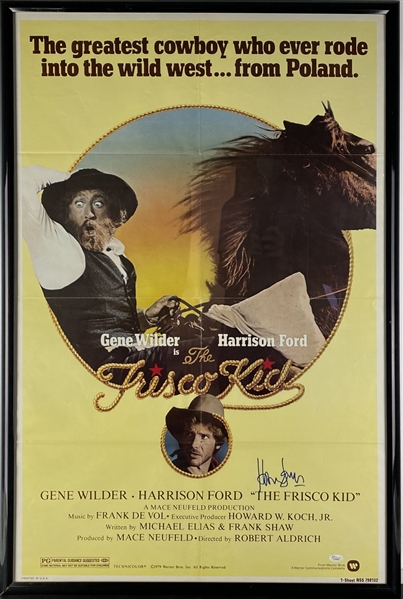 Harrison Ford Rare Signed "The Frisco Kid" 28" x 40" Original Movie Poster (JSA)
