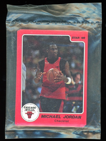 Michael Jordan 1986 Star Co. Complete Bagged Set (10 Cards)