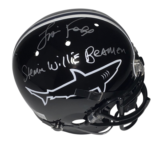 Jamie Foxx "Any Given Sunday" Signed Replica Sharks Helmet w/ "Steamin Willie Beamen" Inscritpion (Beckett/BAS Guaranteed)
