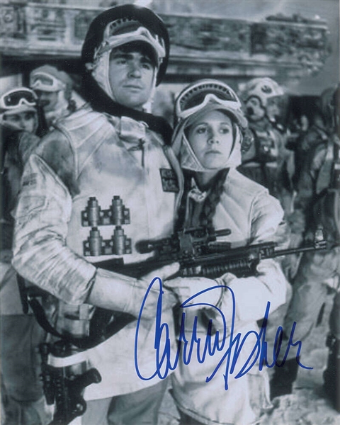 Star Wars: Carrie Fisher Signed 8" x 10" Photograph (Beckett/BAS Graded GEM MINT 10)