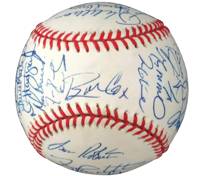 1996 NL Champion Atlanta Braves Team Signed Baseball w/ 31 Signatures! (JSA)