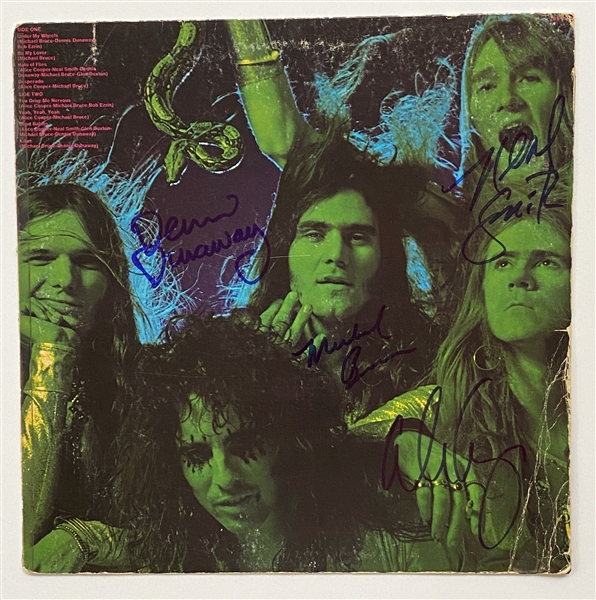  Alice Cooper Band In-Person Group Signed Calendar From “Killer” Album (4 Sigs) (John Brennan Collection) (Beckett/BAS Guaranteed) 