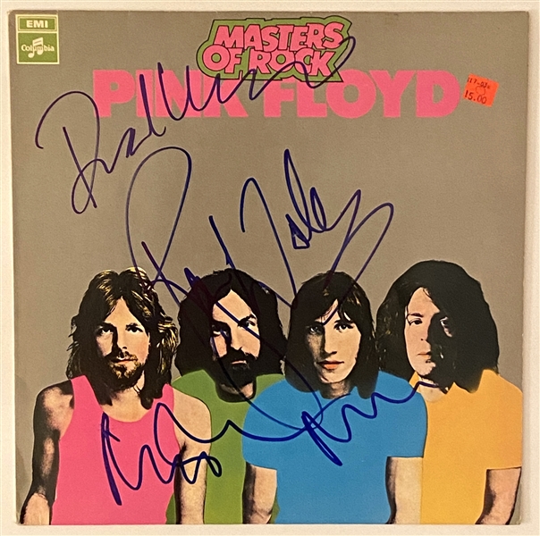 Pink Floyd: Waters, Wright, and Mason Group STELLAR Signed “Masters of Rock” Record Album (3 Sigs, Plus x2 Masons) (John Brennan Collection) (Beckett/BAS Guaranteed)