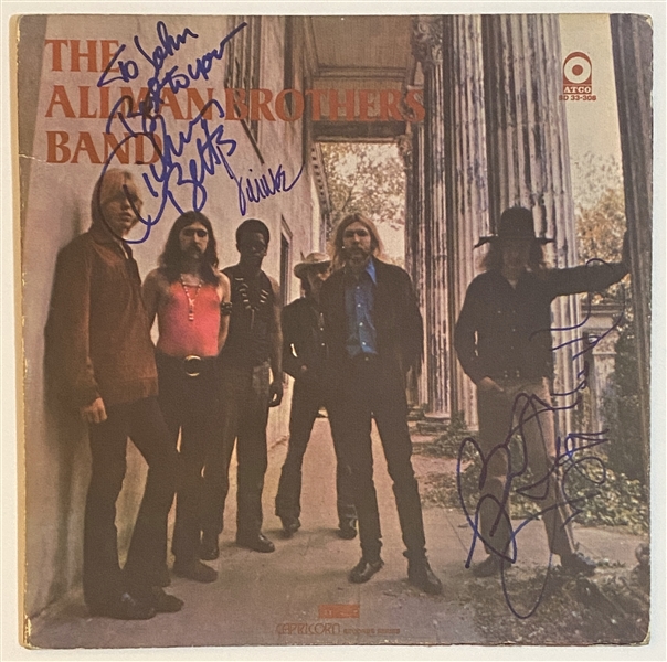 The Allman Brothers Group Signed Self-Titled Debut Record Album (4 Sigs) (John Brennan Collection) (Beckett/BAS Guaranteed)