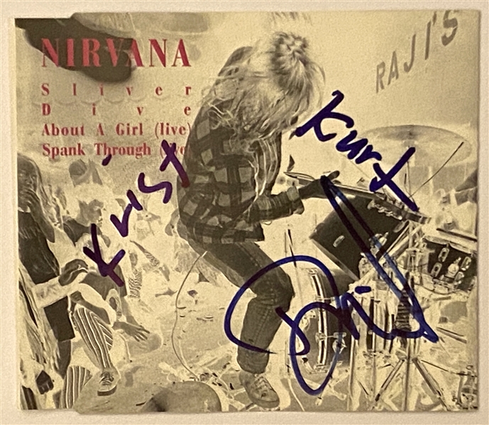 Nirvana In-Person Group Signed “Sliver” UK Single CD (John Brennan Collection) (JSA)
