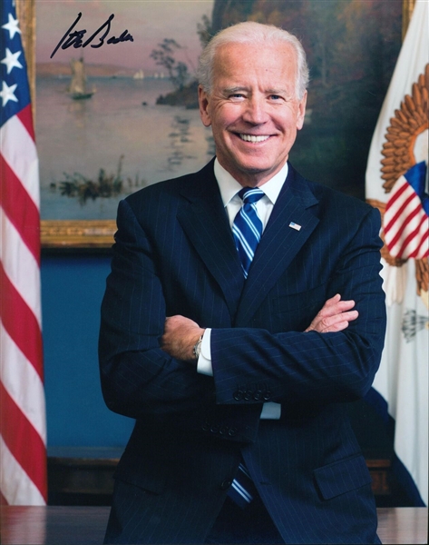 President-Elect Joe Biden In-Person Signed 11" x 14" Color Photo (Beckett/BAS COA)