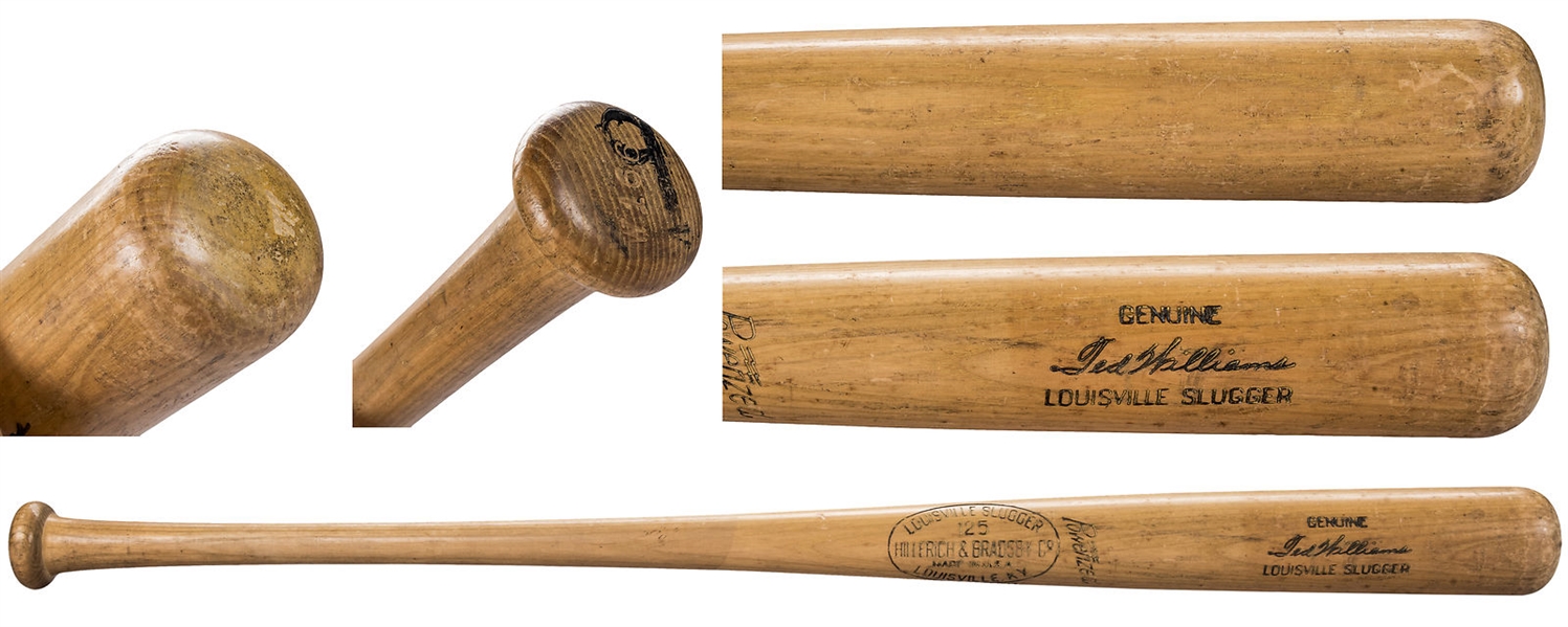 Ted Williams 1951-1954 Game Used H&B Louisville Slugger Baseball Bat (PSA/DNA)