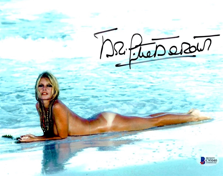 Brigitte Bardot Signed 8" x 10" Nude Color Photo (Beckett/BAS)(#1)