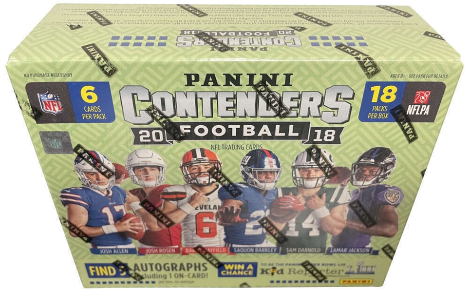 2018 Panini Contenders Football Factory Sealed Hobby Box!
