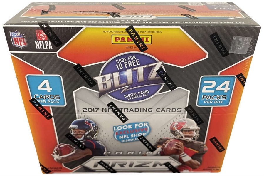 2017 Panini Prizm Football Factory Sealed 24 Pack Retail Box w/ Possible Mahomes or Watson Rookies!