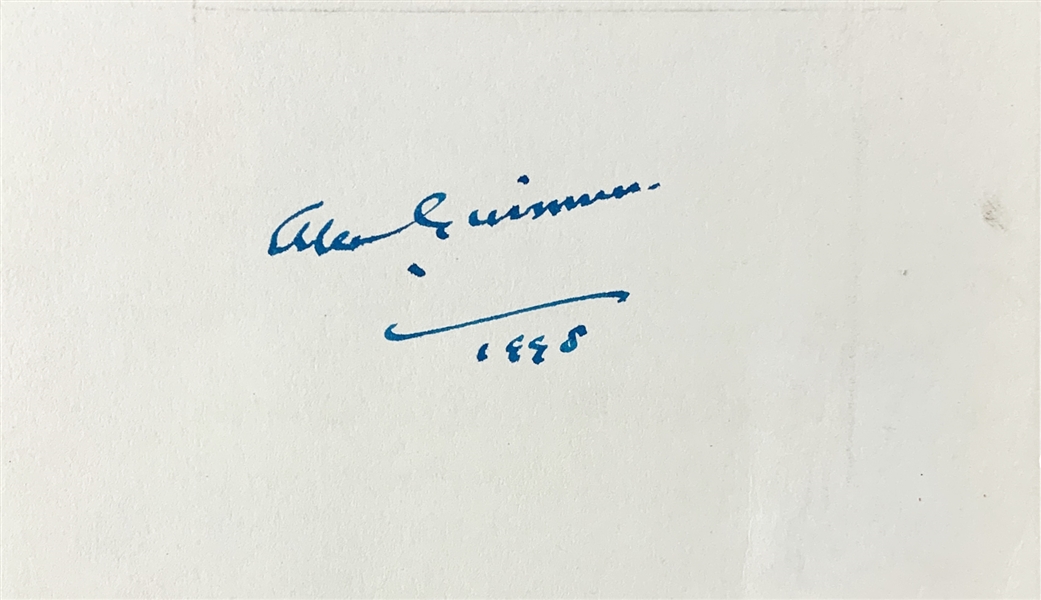Star Wars: Sir Alec Guinness Signed 3" x 5" Note Card (Beckett/BAS LOA)