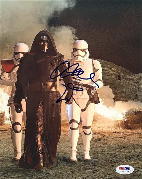 Adam Driver Signed 8" x 10" Color Photo as Kylo Ren from "The Force Awakens" (PSA/DNA)