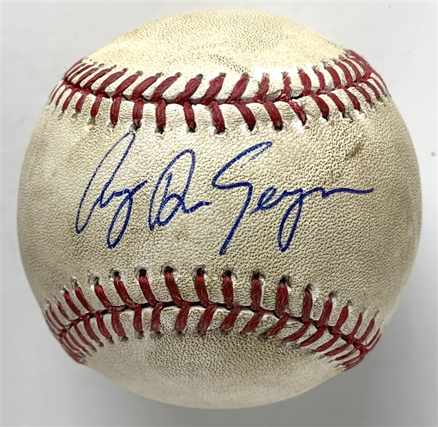 Corey Seager Signed Game Used OML Baseball from 5-15-2016 :: Dodgers vs. Cardinals :: Seager 2-HR Game! (ROY Season)(MLB Authentication & PSA/DNA)