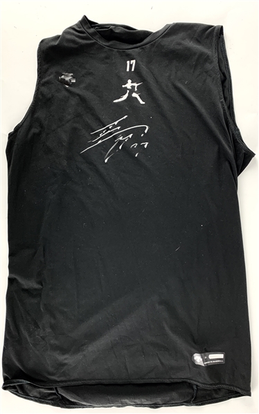 Shohei Ohtani 2020 Game Worn & Signed Descente Baseball Under Shirt (PSA/DNA)