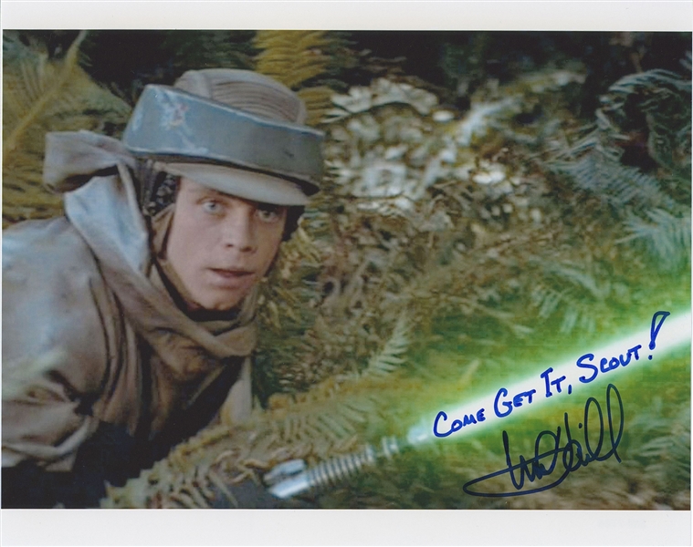 Star Wars: Mark Hamill 10” x 8” Signed Photo from “Return of the Jedi” With Great Inscription (Beckett/BAS Guaranteed)