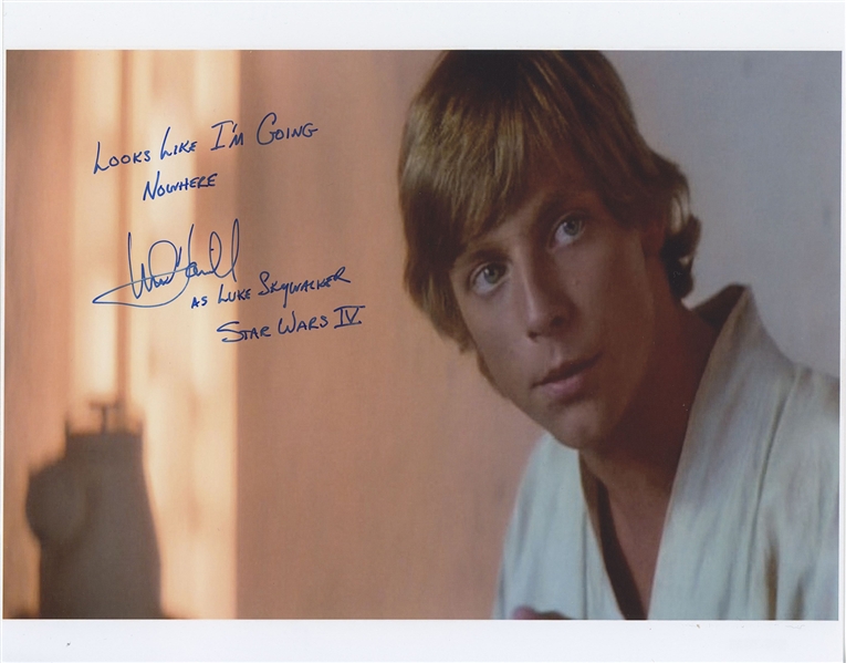Star Wars: Mark Hamill 10” x 8” Signed Photo from “A New Hope” With Great Inscription (Beckett/BAS Guaranteed)