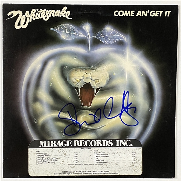 White Snake: David Coverdale In-Person Signed “Come An’ Get It” Album Record (John Brennan Collection) (BAS Guaranteed)