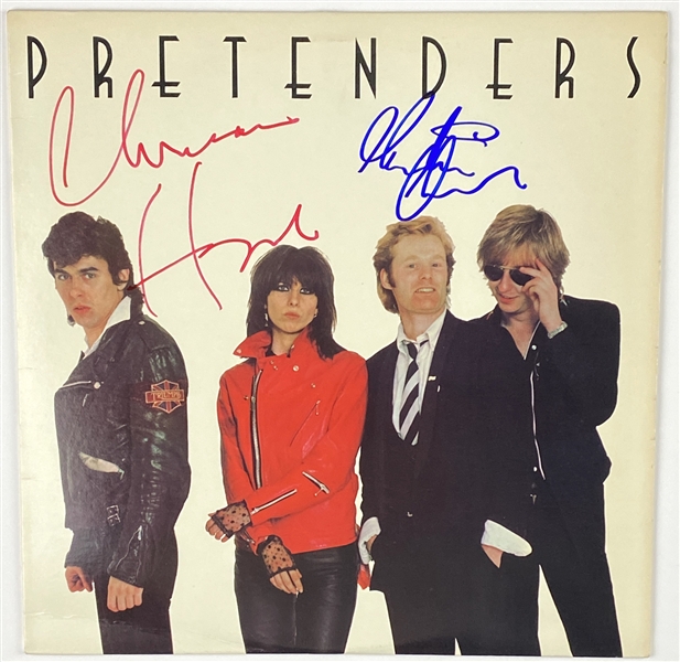 The Pretenders: Hynde & Chambers In-Person Signed Self-Titled Debut Album Record (2 Sigs) (John Brennan Collection) (BAS Guaranteed)