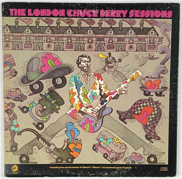 Chuck Berry In-Person Signed “The London Chuck Berry Sessions” Album Record (John Brennan Collection) (BAS Guaranteed)
