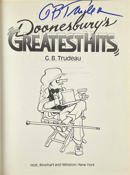 Doonesbury: Garry Trudeau In-Person Signed Book (John Brennan Collection) (BAS Authenticated)