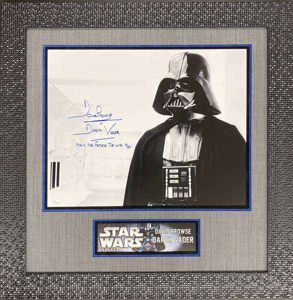 Star Wars: David Prowse “Darth Vader” Oversized 20” x  16” Signed Photograph Impressively & Professionally Framed (James Spence Authentication)