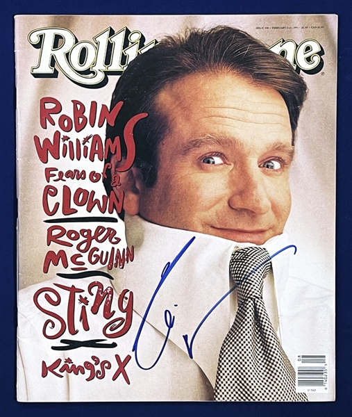 Robin Williams Signed IN-PERSON February 1991 Rolling Stone Magazine! 