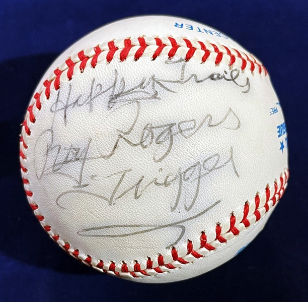 Roy Rogers and Dale Evans Signed A.L. Baseball! (Beckett BAS)