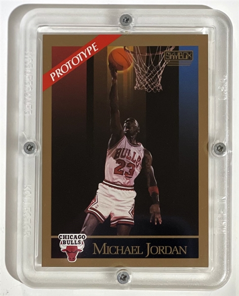  Michael Jordan 1990 Skybox Prototype Trading Card! Near-Mint to Mint Condition!  (Beckett/BAS Guaranteed)