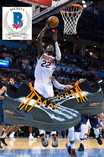 DeAndre Ayton Dual Signed Puma Clyde Court Disrupt X-Ray Special Edition Sneakers (Beckett/BAS)