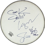 Alice in Chains Group Signed Remo Drumhead with Layne Staley (Beckett/BAS)