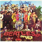 The Beatles ULTRA RARE Signed "Sgt Peppers" Album Cover with Paul, George & Ringo - One of Just a Few Authentic Examples in Existence! (PSA/DNA, JSA, Epperson/REAL, Caiazzo & Cox!)