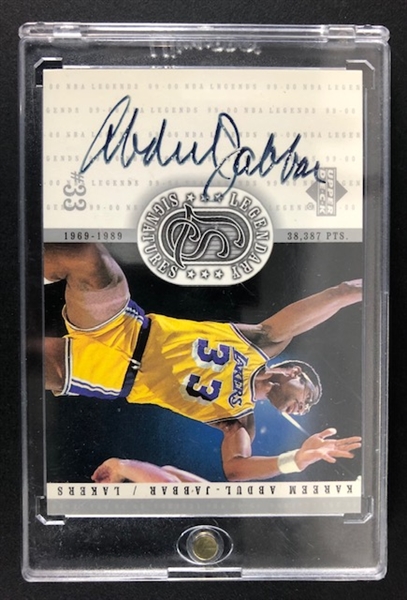 Upper Deck 1999-00 NBA Legends Legendary Signatures Kareem Abdul-Jabbar Trading Card 