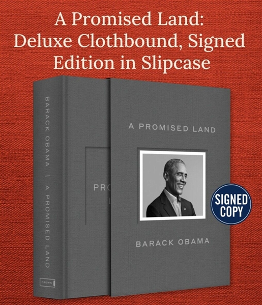  Barack Obama "A Promised Land" Deluxe Signed Limited 1st Edition in Slipcase - SEALED! (Beckett/BAS Guaranteed)