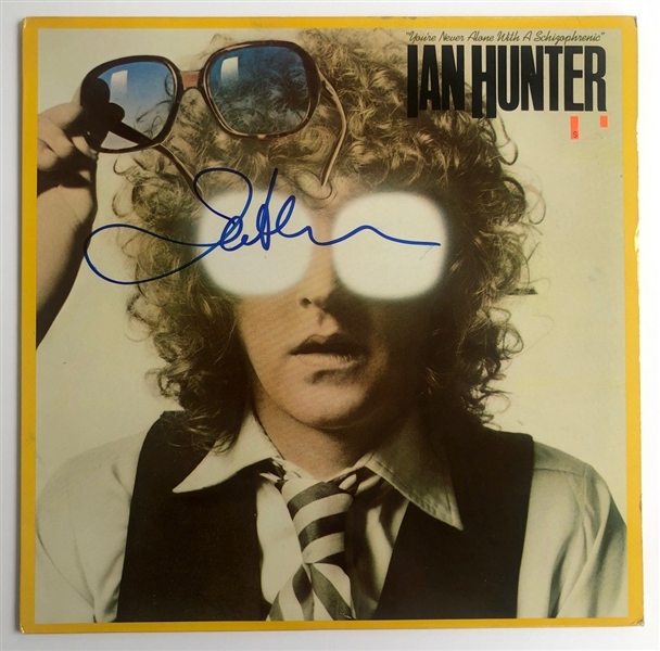 Ian Hunter Signed “You’re Never Alone With a Schizophrenic” Album Record (Beckett/BAS Guaranteed) 