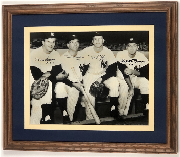 Yankees 1961 Signed 13.5” x 10.5” Photo Framed (Beckett/BAS Guaranteed)