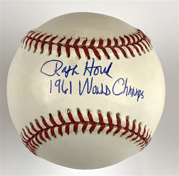 Ralph Houk "1961 World Champs” Signed OAL Baseball (Beckett/BAS Guaranteed)