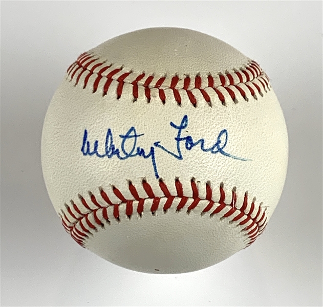 Whitey Ford Signed OAL Baseball (Beckett/BAS Guaranteed)