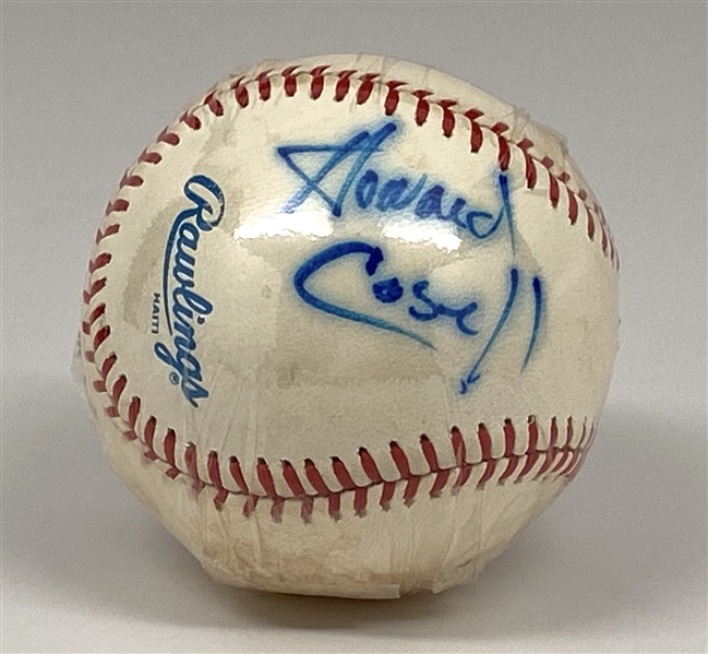 Howard Cosell Signed OAL Baseball (Beckett/BAS Guaranteed)