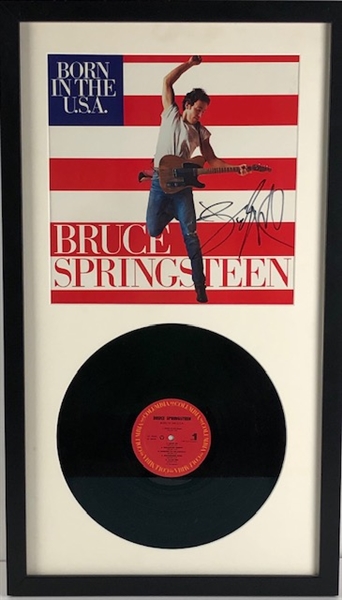 Bruce Springsteen Signed "Born In The USA" Album Cover, Framed Display (JSA)